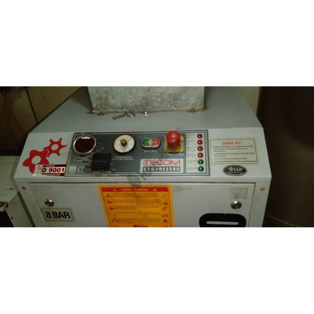 8 BAR TESCOM VİDALI KOMPRESÖR + TANK + KURUTMA ÜNİTESİ