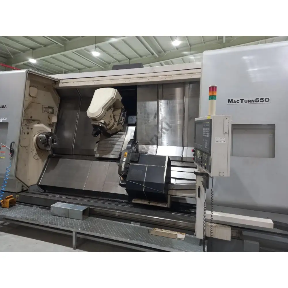 Ara Yataklı Okuma Macturn 550 CNC 5 Eksen Tornalama Merkezi-2008