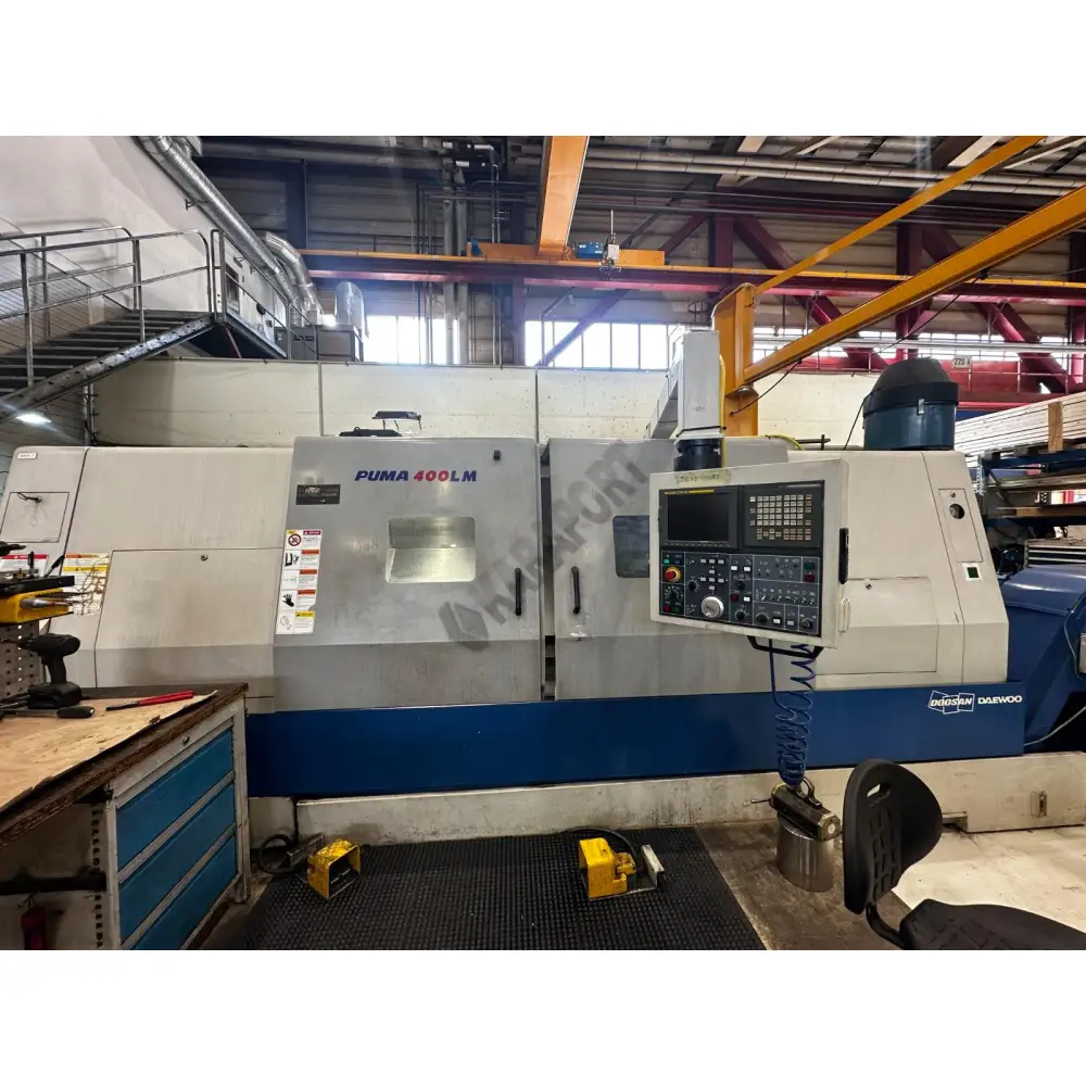 Doosan Puma 400LM 15 inç C eksenli Arayataklı CNC Torna (Boy 2 mt)