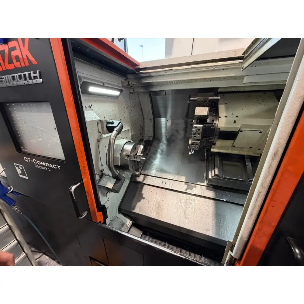 Mazak QT Compact 300 MYL C ve Y Eksen CNC Torna Tezgahı-2019