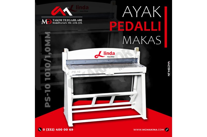 PS-10 1010×1,0mm Ayak Pedallı Makas
