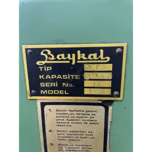 1260x2,5 mm BAYKAL MOTORLU GİYOTİN MAKAS