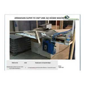 ARMAKSAN SUPER YD 350*1400 AÇI KESME MAKİNESİ