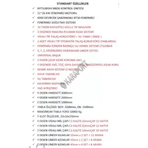 DMC - 3017G CNC Köprü Tip Dik işleme Merkezi–2019