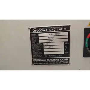GOODWAY GLS - 150 MY C VE Y EKSENLİ CNC TORNA TEZGAHI