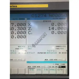Hanwha XD-26H CNC Kayar Otomat Tezgahı ve Çubuk Sürücü-2011