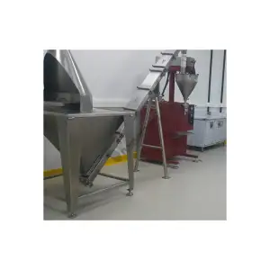 HİPERMAK YARI OTOMATİK SERVO MOTORLU VİDALI TOZ DOLUM MAKİNESİ ve 250 LT BUNKERLİ YARI AÇILIR OTOMATİK BESLEME HELEZONU