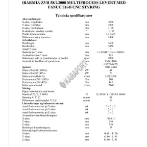Ibarmia ZVH 58L3000 Muliprocess 5 Eksen CNC İşleme Merkezi-2020