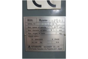 Kitamura MyCenter HX250-I CNC Yatay İşleme Merkezi-2002