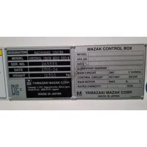 Mazak HCN 5000  Çift Palet 5 Eksen CNC Yatay İşleme Merkezi-2015
