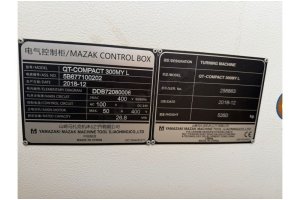 Mazak QT Compact 300 MYL C-Y Eksen CNC Torna Tezgahı-2019