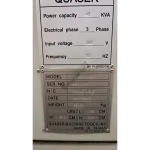 Quaser MK603H10 CNC Yatay İşleme Merkezi–2003