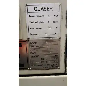 Quaser MK603HE12 CNC Yatay İşleme Merkezi–2004