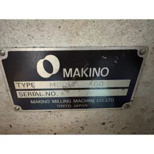 Satılık Makino MCD1513-A60 Tek Döner Tabla CNC Yatay İşleme Merkezi