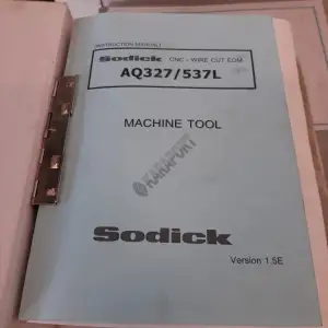 Sodick AQ-537L CNC Havuzlu Tel Erozyon Tezgahı-2006