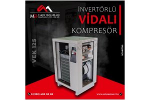 VEK 125 İnvertörlü Vidalı Kompresör