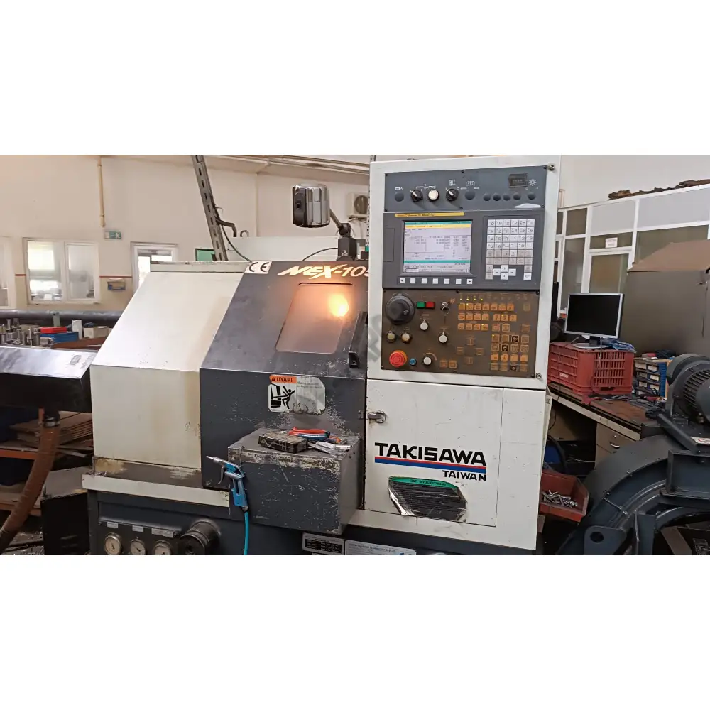 Takisawa NEX-105 CNC Torna Tezgahı ve Çubuk Sürücü-2010